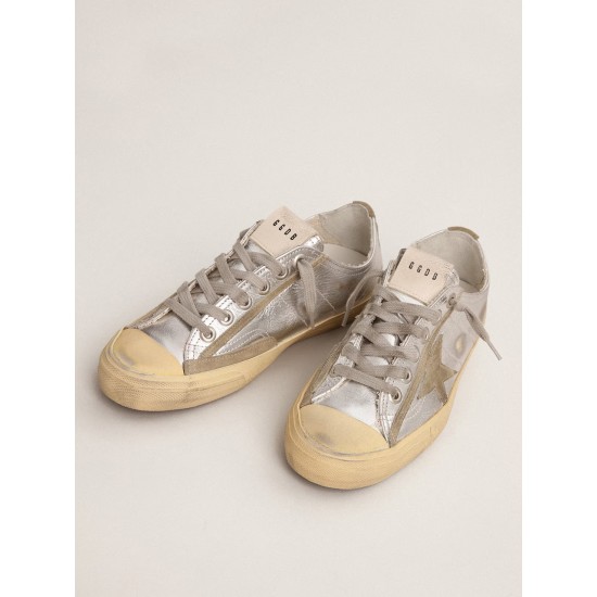 Women's V-Star LTD in silver laminated leather