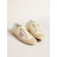 V-Star in beige nappa leather with old-rose suede star