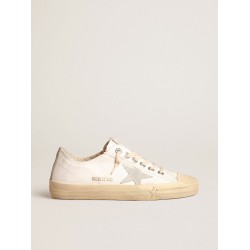 V-Star in nappa leather with ice-gray suede star and heel tab