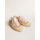 V-Star in pink suede with cream leather star