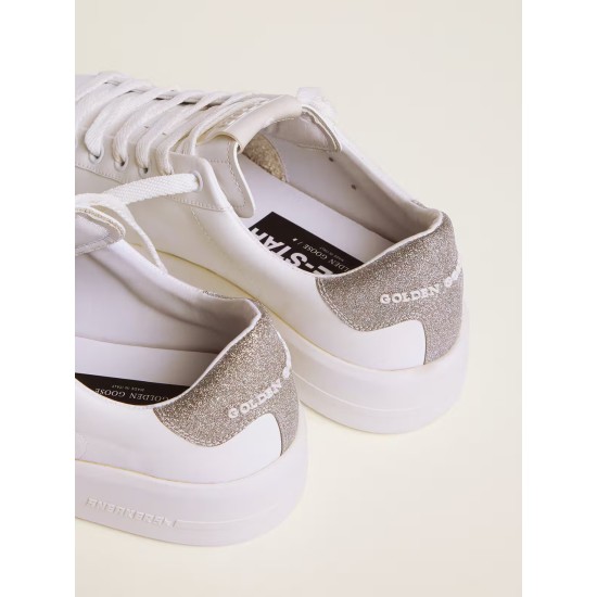 Women's Purestar sneakers with glittery silver heel tab
