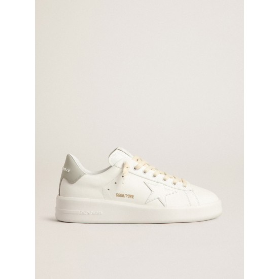 Purestar with white star and gray leather heel tab