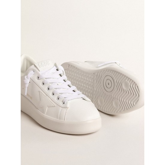 Bio-based Purestar with bronze metallic leather heel tab