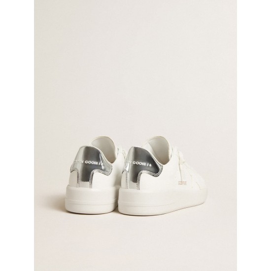 Women’s bio-based Purestar with white star and mirror-effect heel tab