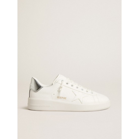 Women’s bio-based Purestar with white star and mirror-effect heel tab