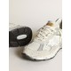 Women's Dad-Star in white mesh and suede