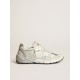 Women's Dad-Star in white mesh and suede
