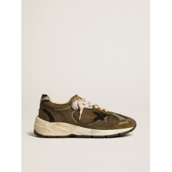 Women’s Dad-Star in suede and mesh with black leather star and heel tab