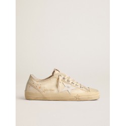 Women’s V-Star LAB in canvas with leather star and rust-colored speckles