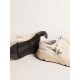 Running Sole in nappa with silver star and gold leather heel tab