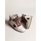 Women’s Sky-Star in white nappa leather with chocolate suede star
