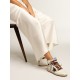 Women’s Sky-Star in white nappa leather with chocolate suede star