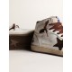 Women’s Sky-Star in white nappa leather with chocolate suede star