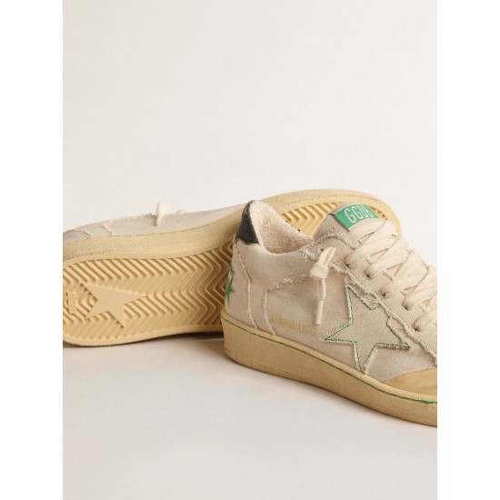 Ball Star LTD with vanilla canvas star and leather heel tab