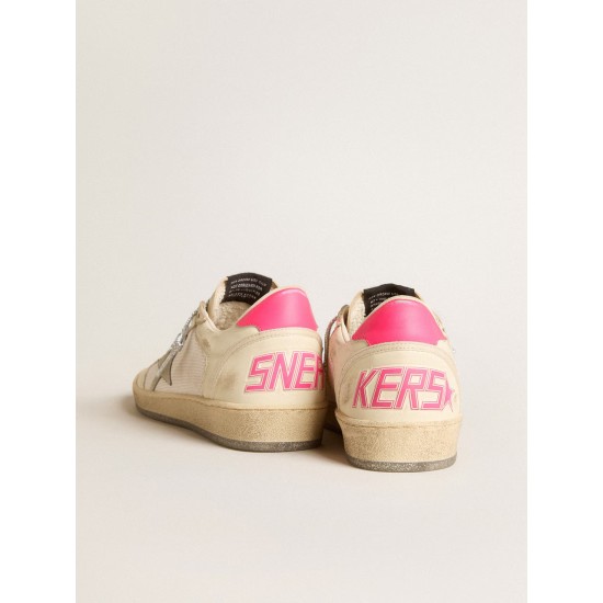 Ball Star LTD in nappa leather and mesh with suede star and leather heel tab