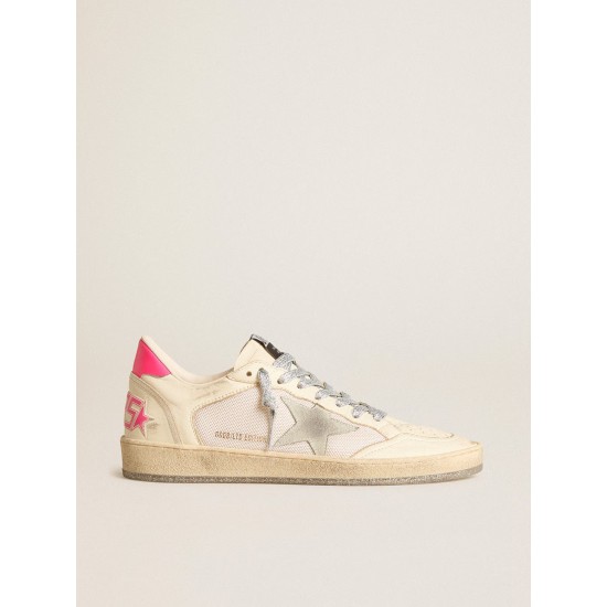 Ball Star LTD in nappa leather and mesh with suede star and leather heel tab