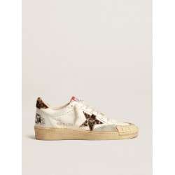 Ball Star in nappa with leopard-print pony skin star and heel tab