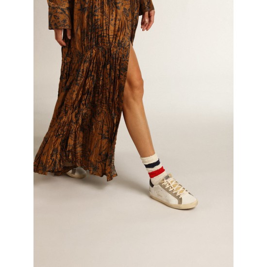 Women's Super-Star with perforated star and midnight blue heel tab