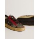 Women's Stardan LAB in mesh with black leather inserts and leopard heel tab