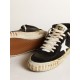 Women’s Mid Star in black nappa and suede with white leather star
