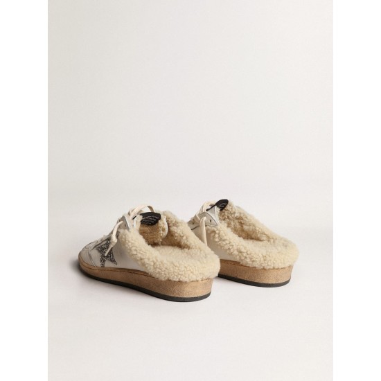 Ball Star Sabots with glitter star and shearling lining