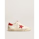 Women’s Super-Star LTD in nappa with red star and heel tab