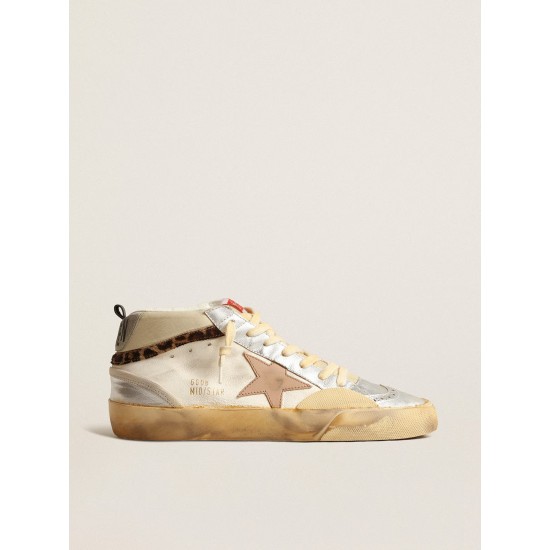 Mid Star LTD with silver metallic leather inserts and pink star