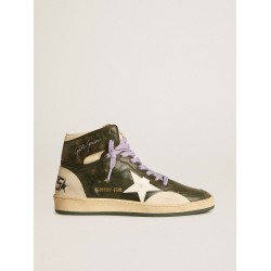 Women's Sky-Star Pro in green leather with white star