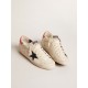 Women's Super-Star LTD in nappa with blue glitter star and red heel tab