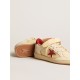 Women’s Ball Star LAB in cream-colored nappa with red suede star