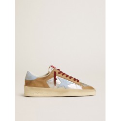 Women's silver Stardan LTD with light blue leather star and nubuck inserts