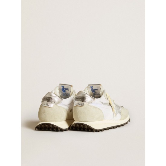 Women’s Marathon with white nylon upper and silver star