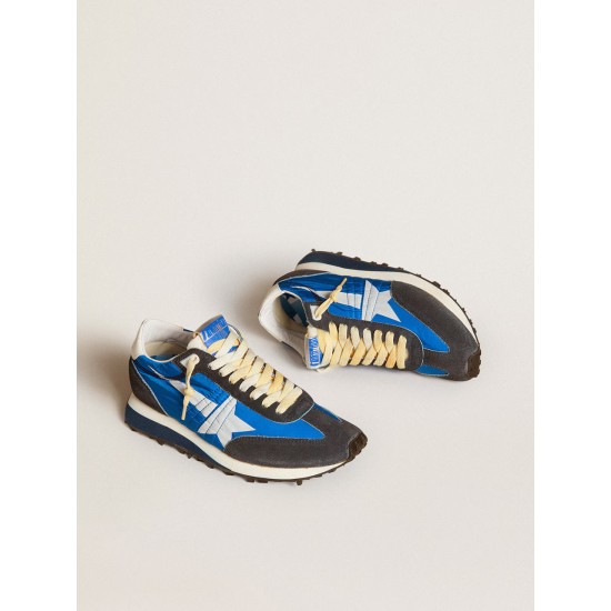 Women’s Marathon with blue nylon upper and white star