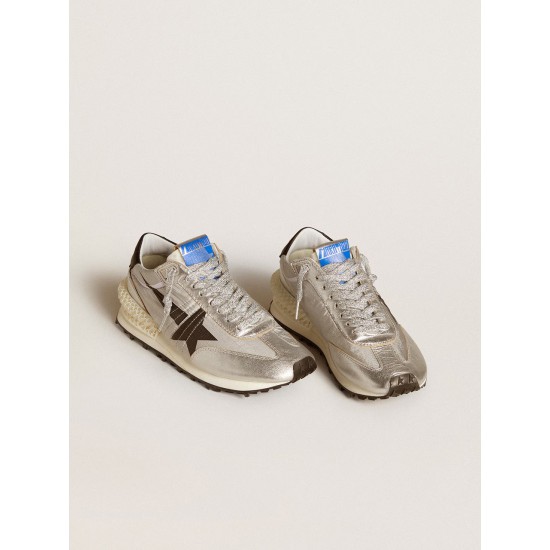 Women’s Marathon with silver ripstop nylon upper and black star