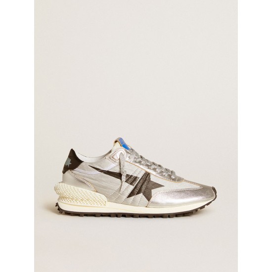 Women’s Marathon with silver ripstop nylon upper and black star