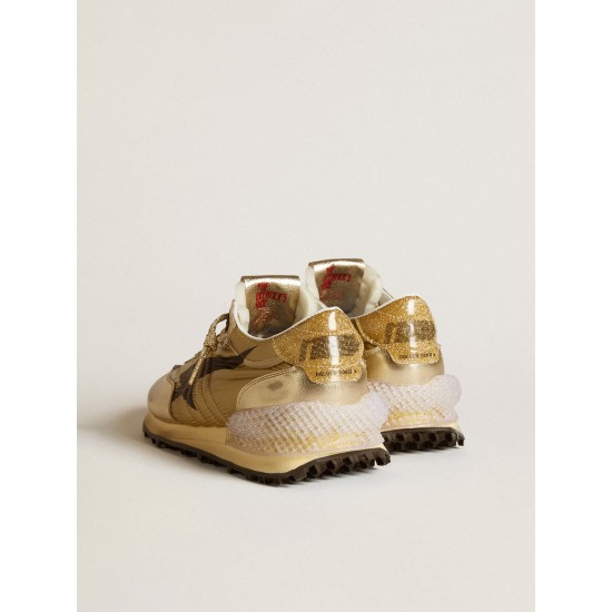 Women’s Gold Marathon with gold nylon upper