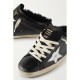 Super-Star Sabot distressed shearling-lined leather slip-on sneakers