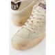 Superstar distressed shearling-lined rubber and leather sneakers