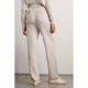 Golden cashmere and wool-blend track pants