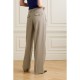 Wool-gabardine wide-leg pants