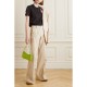 Journey cotton canvas-jacquard flared pants