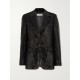 Sequined crepe blazer