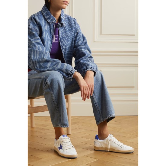 Ball Star distressed leather sneakers