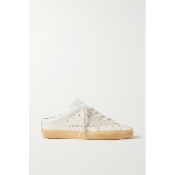 Superstar Sabot distressed leather slip-on sneakers