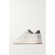 Ball Star distressed calf hair and canvas-trimmed leather sneakers
