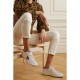 Ball Star distressed calf hair and canvas-trimmed leather sneakers