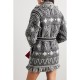 Journey belted fringed Fair Isle alpaca and wool-blend cardigan