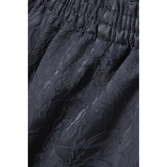 Journey studded satin-jacquard wide-leg pants