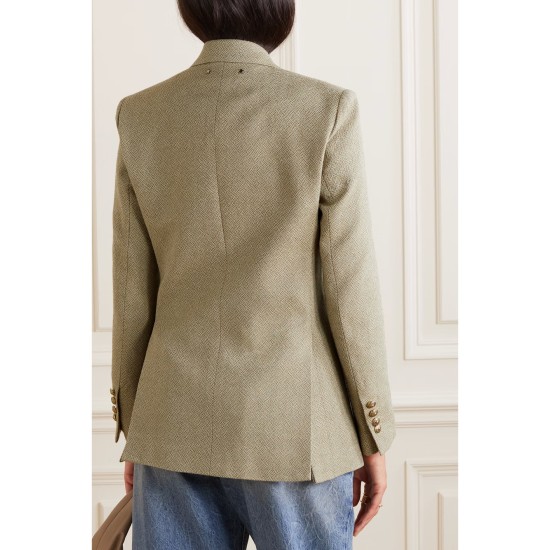 Journey double-breasted wool-jacquard blazer