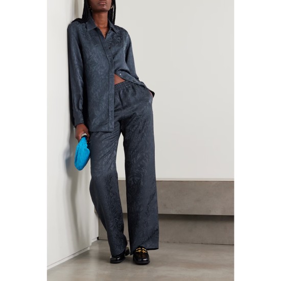 Journey satin-jacquard shirt